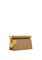 Holly Artificial Crystal Metal Pendant Embellished Clutch - Champagne