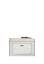 Mini Skinny Id Case In Signature Canvas White Chalk