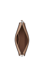 Slim Crossbody Bag In Signature Canvas Silver Sand Taupe