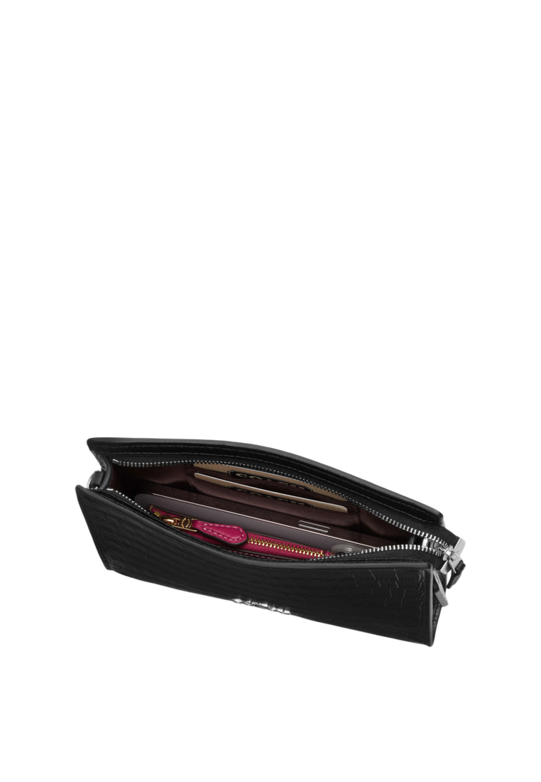 Slim Crossbody Silver Black
