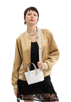 City Mini Tote Bag In Signature Canvas Gold White Chalk