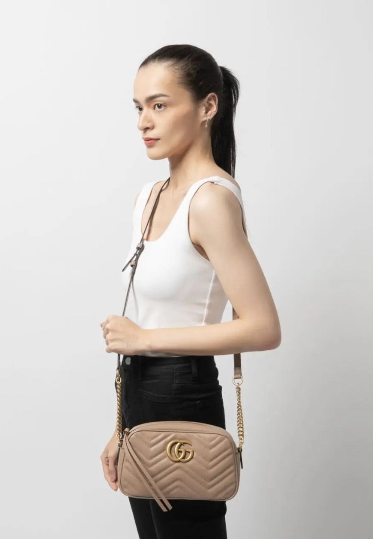 GG Marmont Camera Bag Small Nude