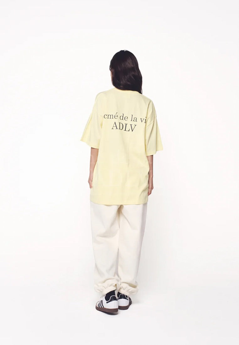 BASIC LOGO SEASON3 Short Sleeve T-Shirt Light Yellow