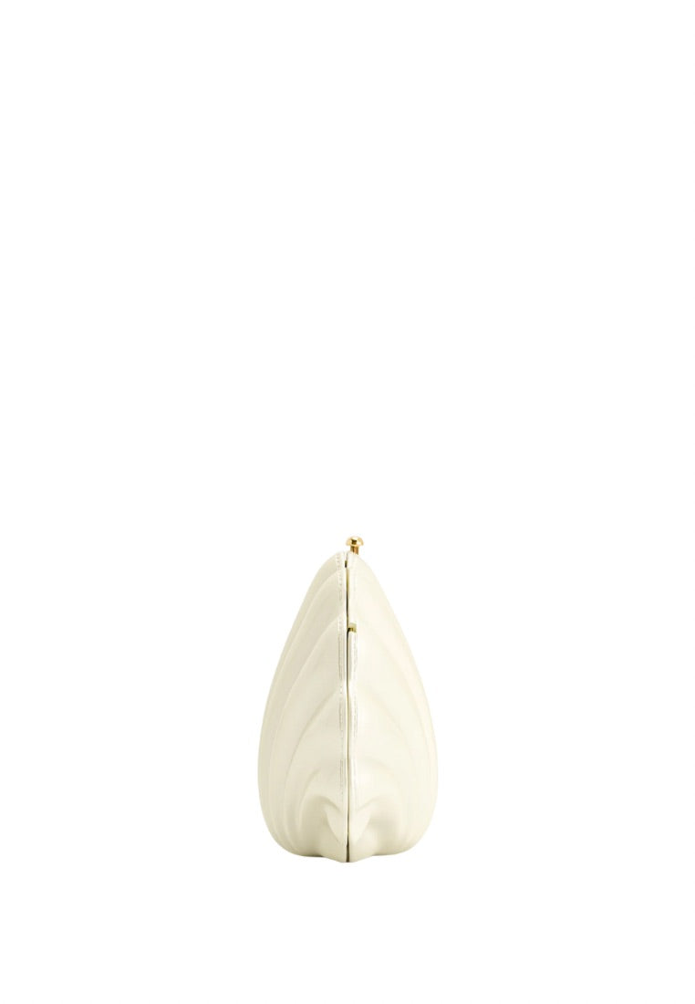 Maisie Shell Clutch - Ivory