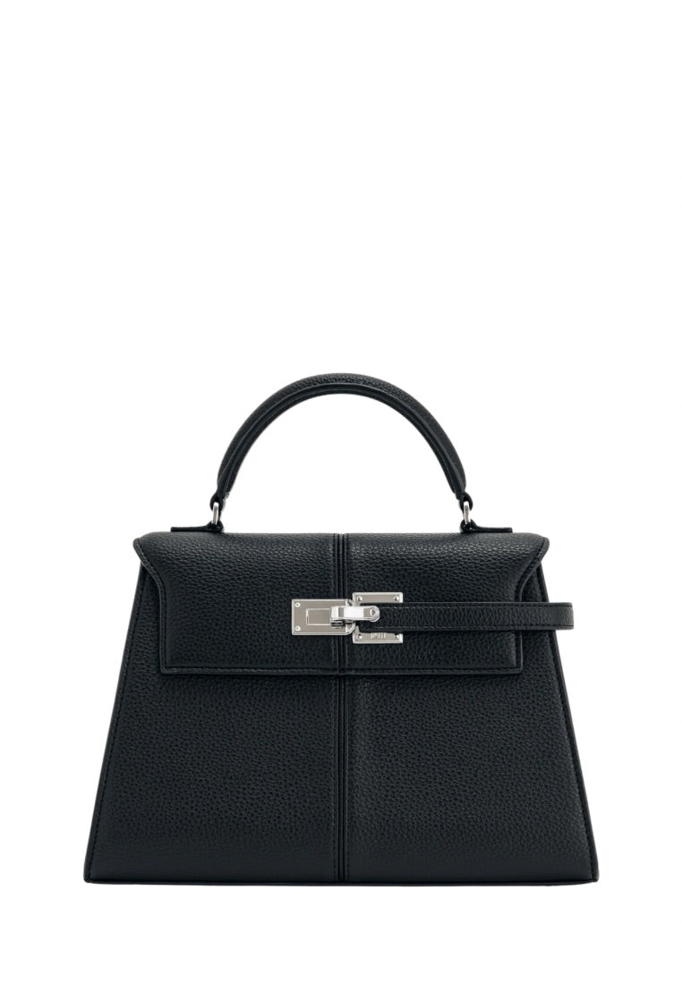 Elise Large Top Handle Bag - Black