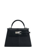 Elise Large Top Handle Bag - Black