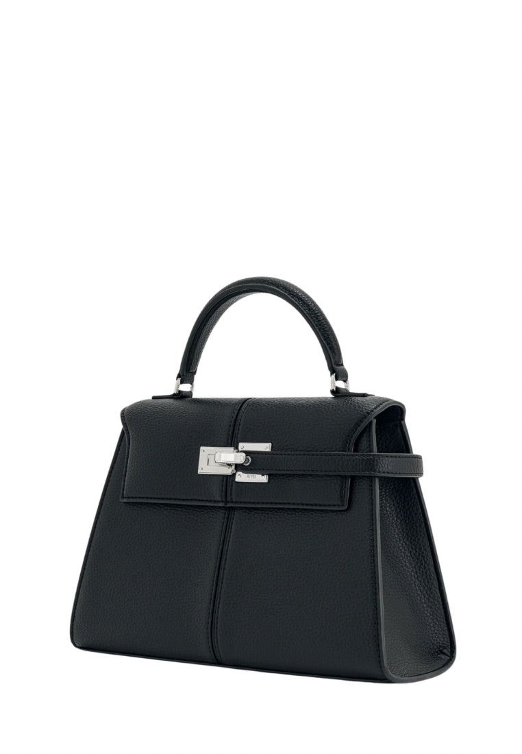 Elise Large Top Handle Bag - Black