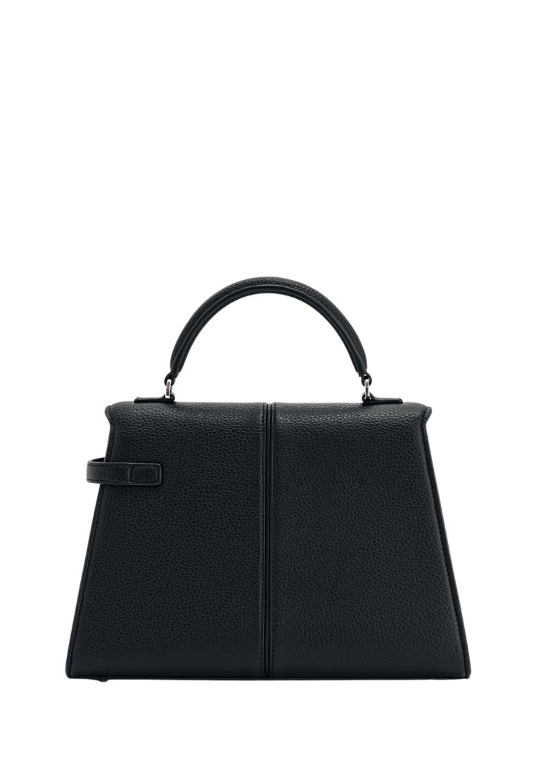Elise Large Top Handle Bag - Black