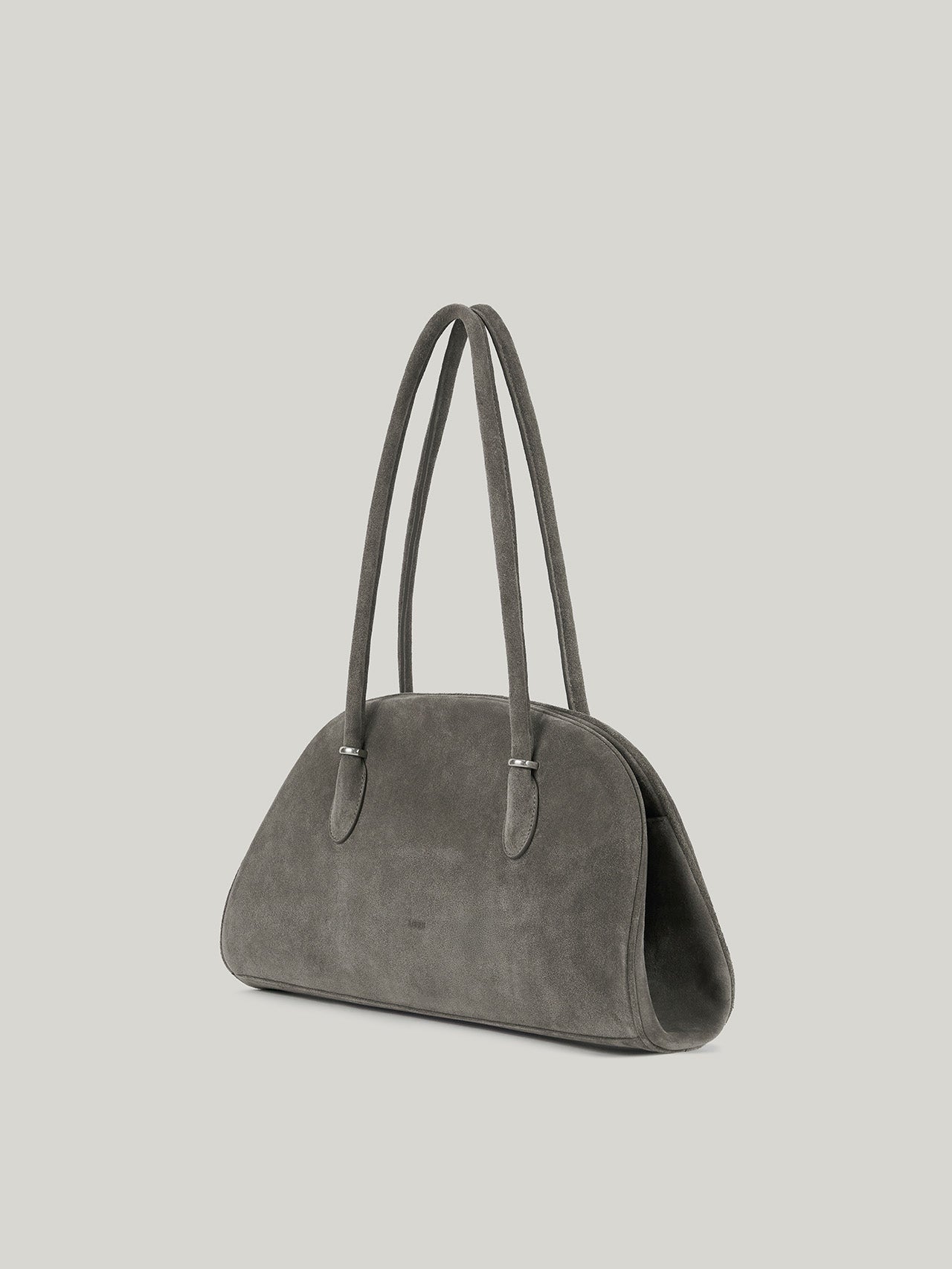 ANNEAU FRAME BAG suede grey