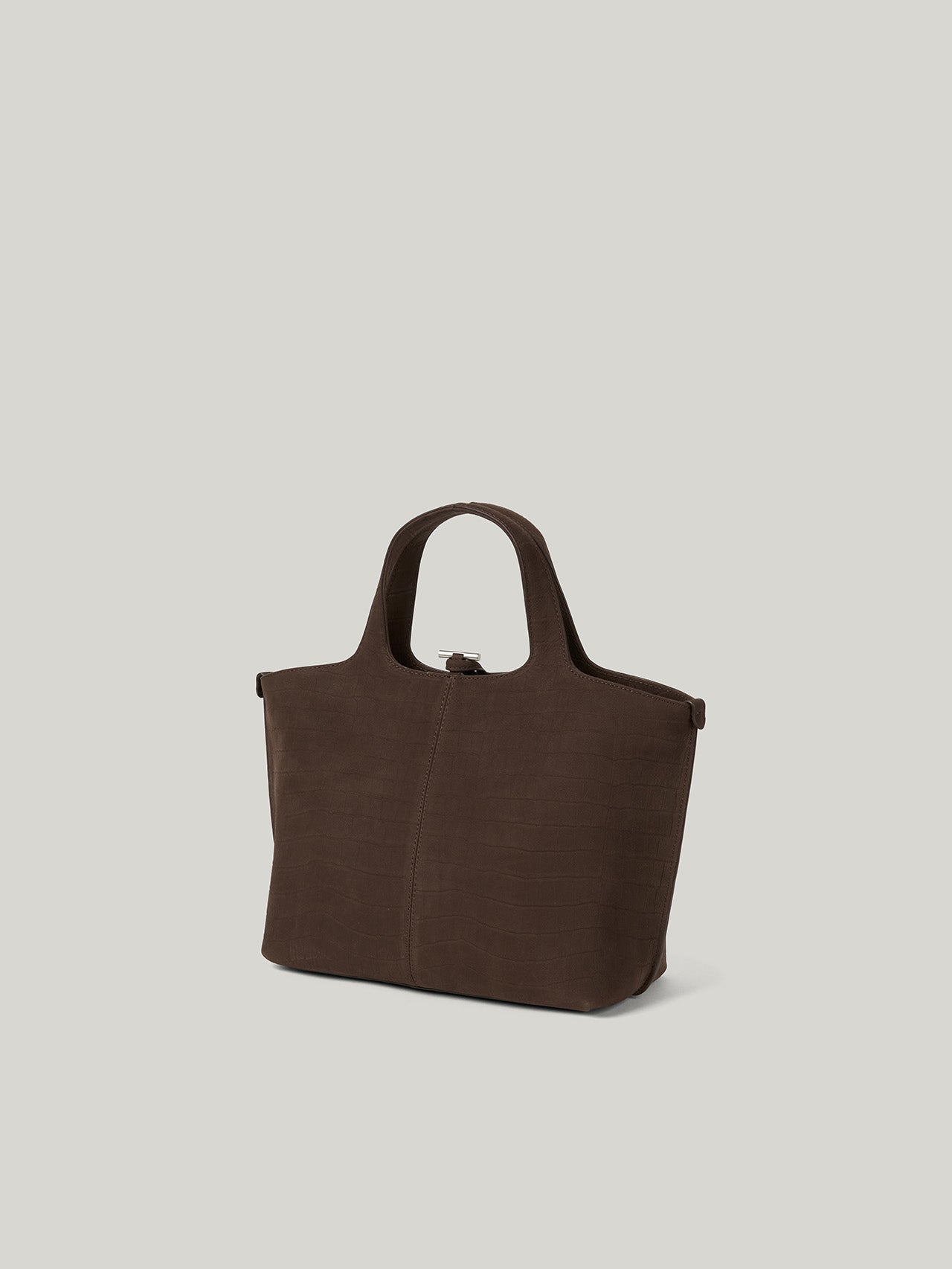 PANIER TOTE BAG nubuck pattern brown