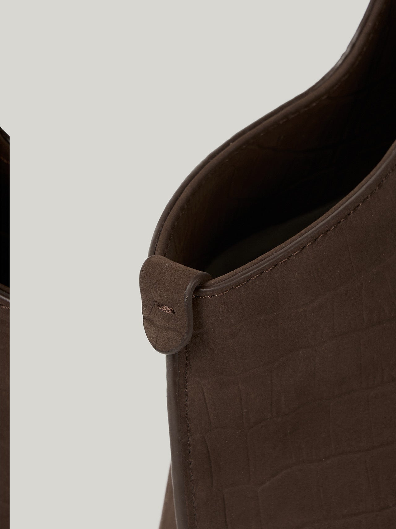PANIER TOTE BAG nubuck pattern brown