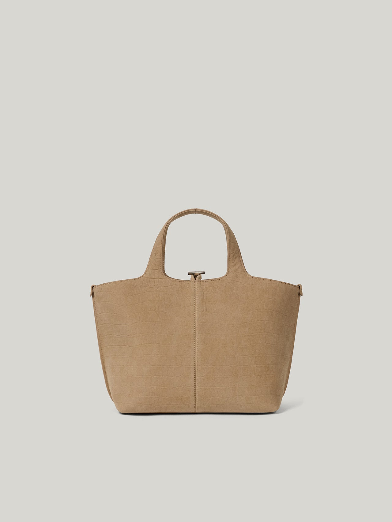 PANIER TOTE BAG nubuck pattern sand
