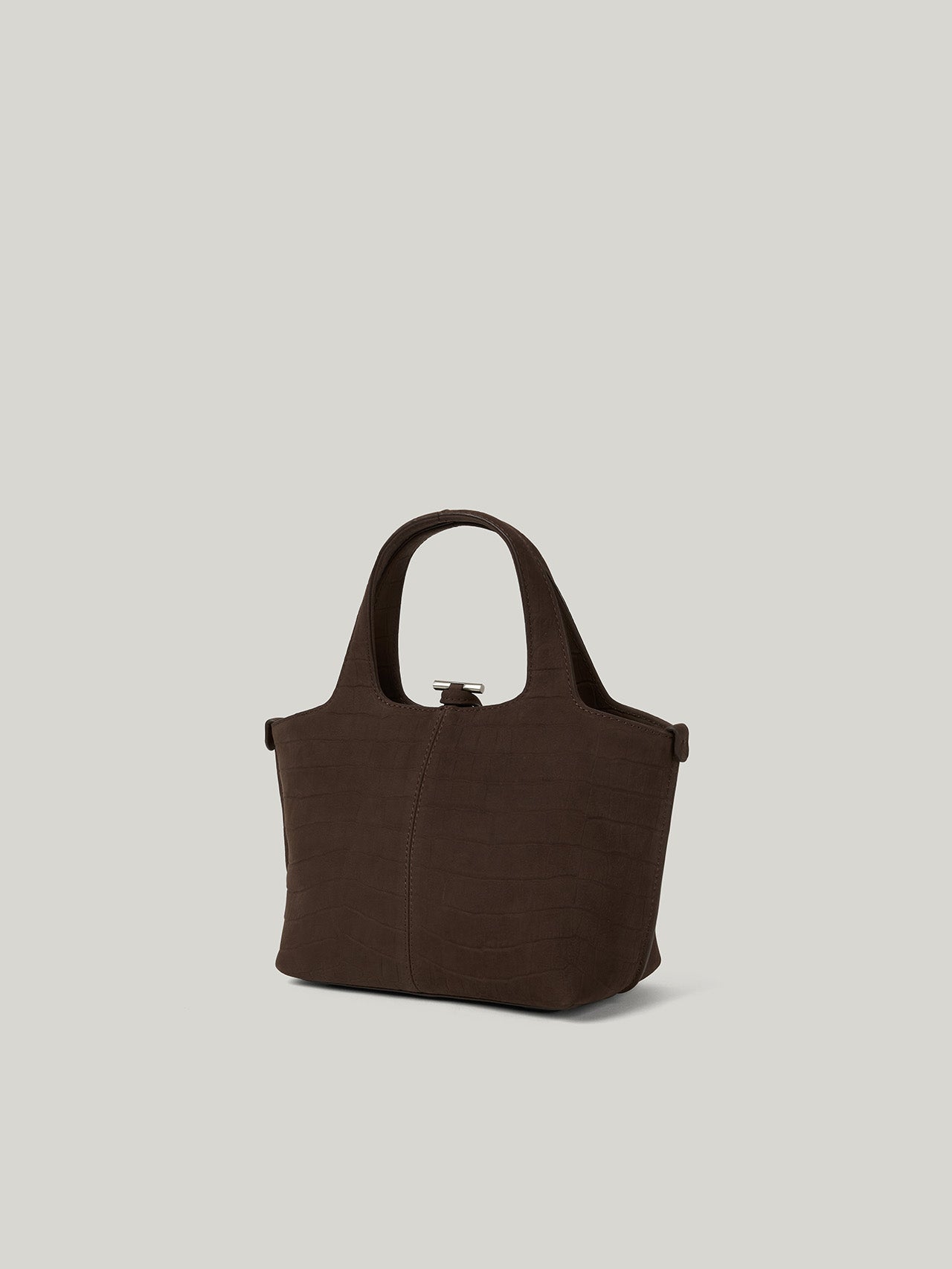 PANIER PETIT BAG nubuck pattern brown