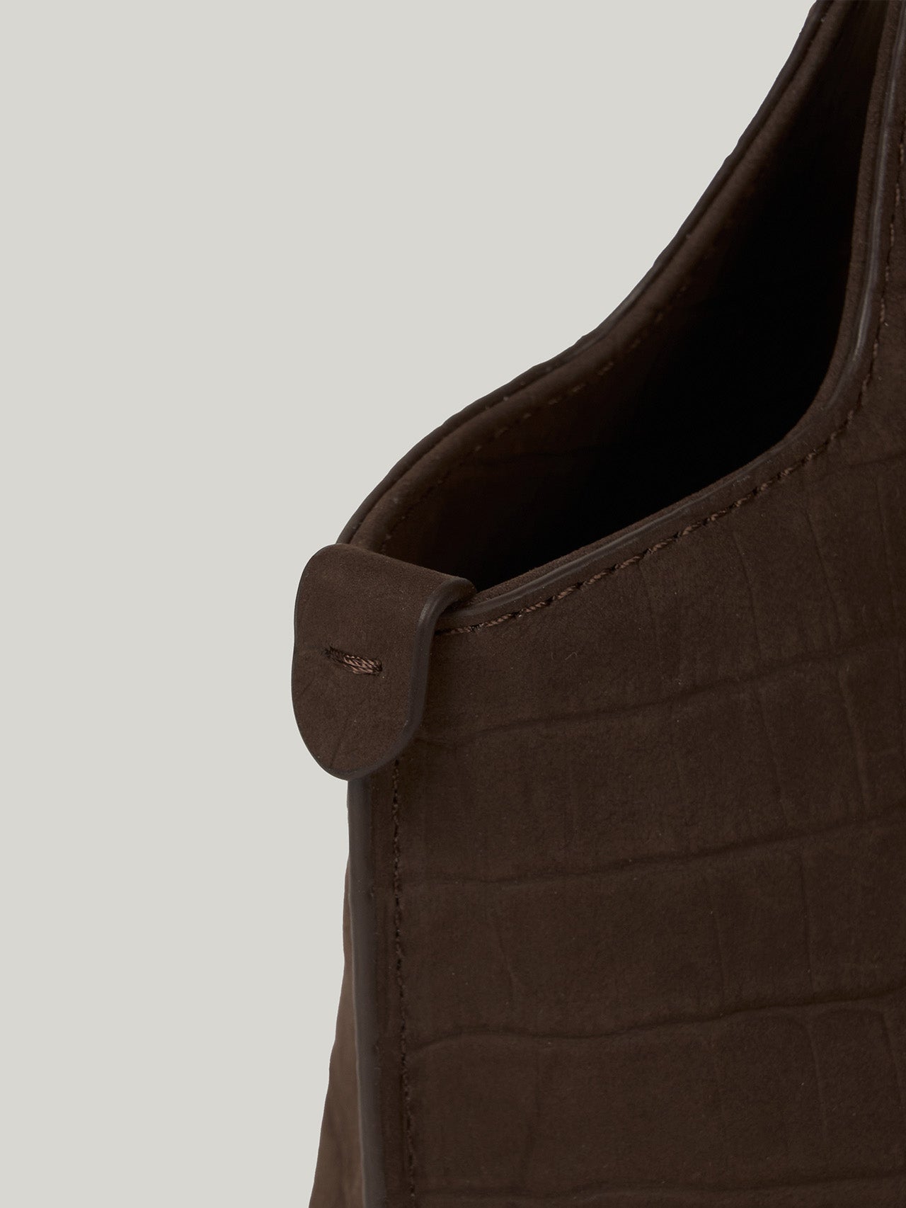 PANIER PETIT BAG nubuck pattern brown