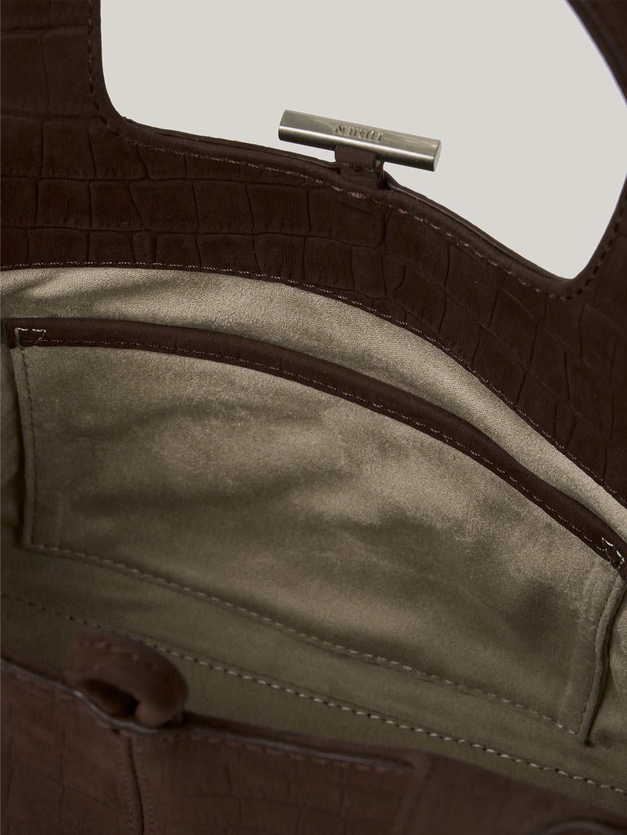 PANIER PETIT BAG nubuck pattern brown