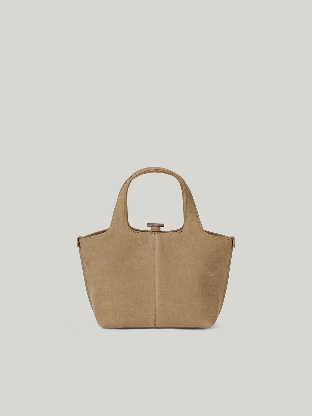 PANIER PETIT BAG nubuck pattern sand