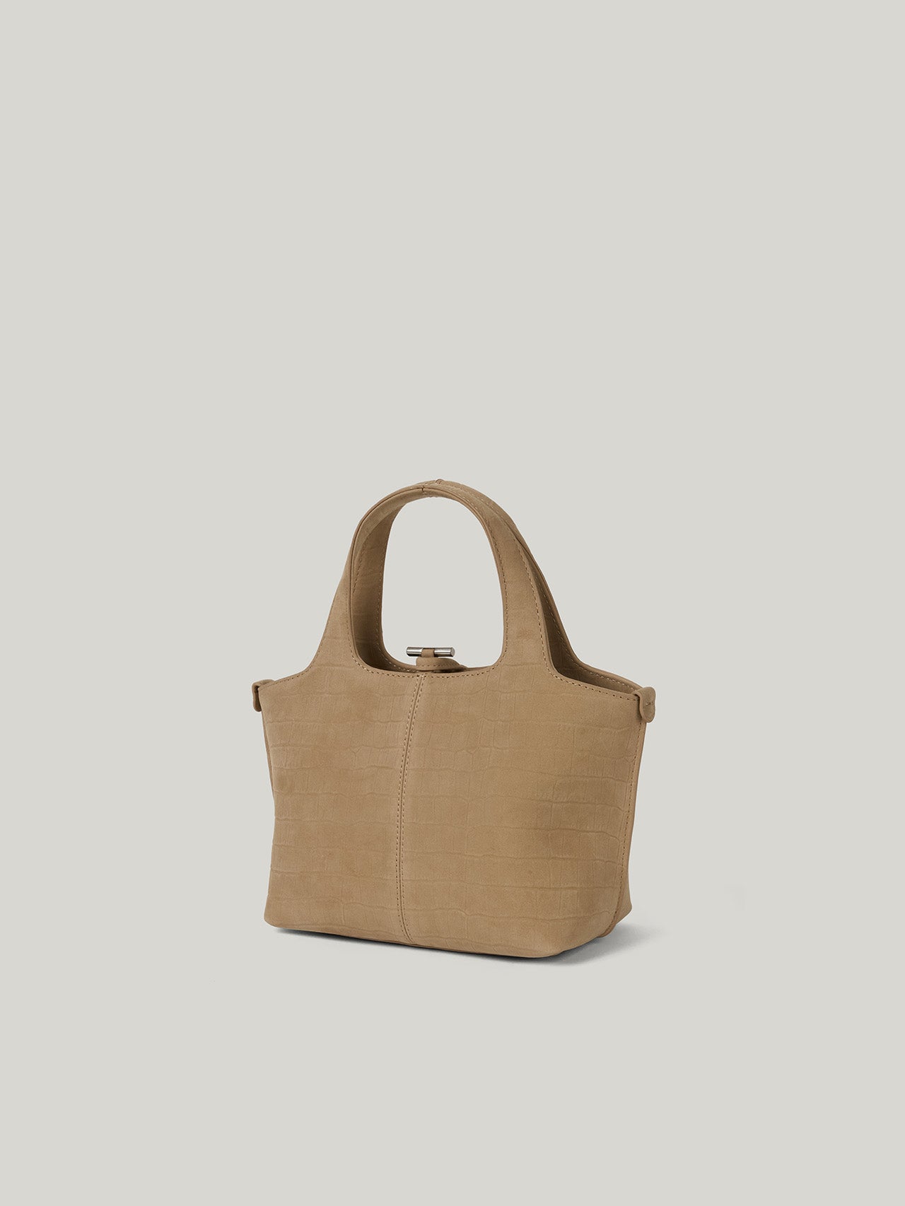 PANIER PETIT BAG nubuck pattern sand