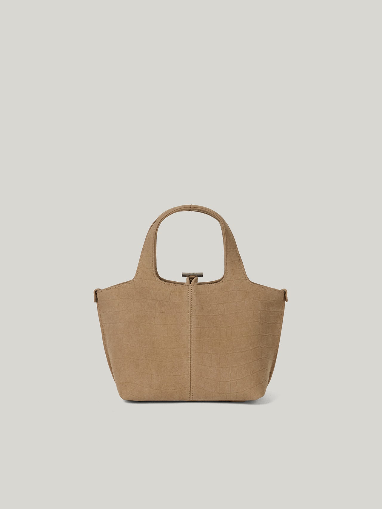 PANIER PETIT BAG nubuck pattern sand