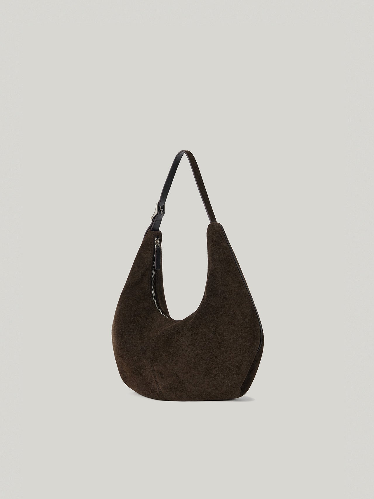 MOSSY HOBO BAG suede brown