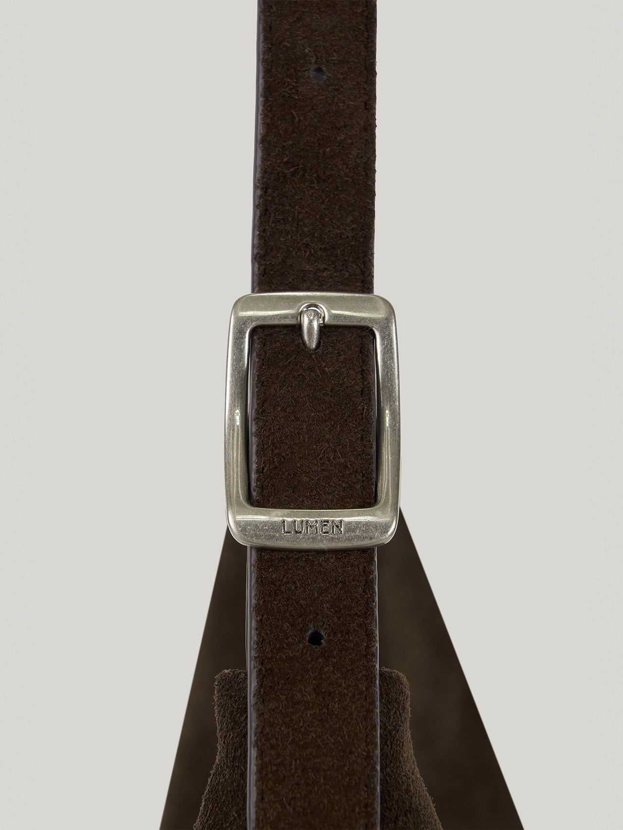 MOSSY HOBO BAG suede brown