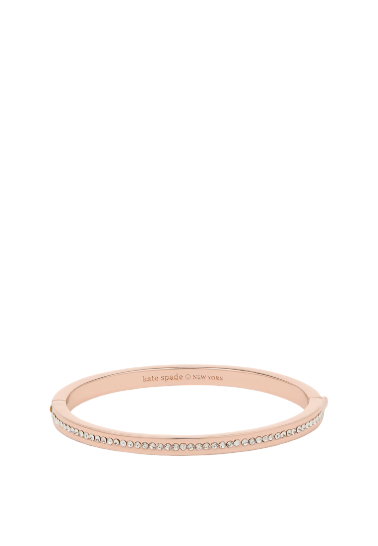 Ring It Up Pave Bangle Clear Rose Gold