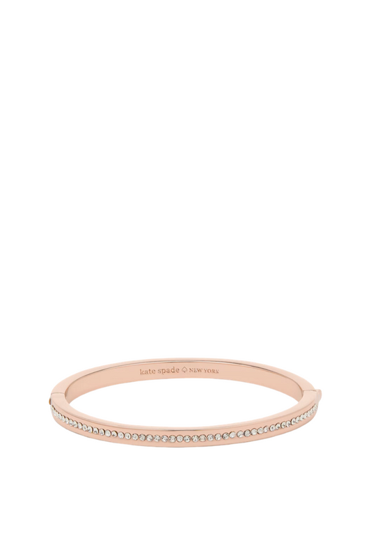 Ring It Up Pave Bangle Clear Rose Gold