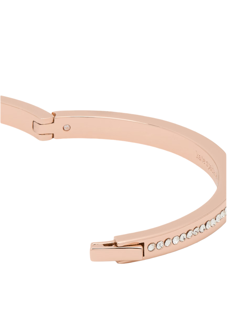 Ring It Up Pave Bangle Clear Rose Gold