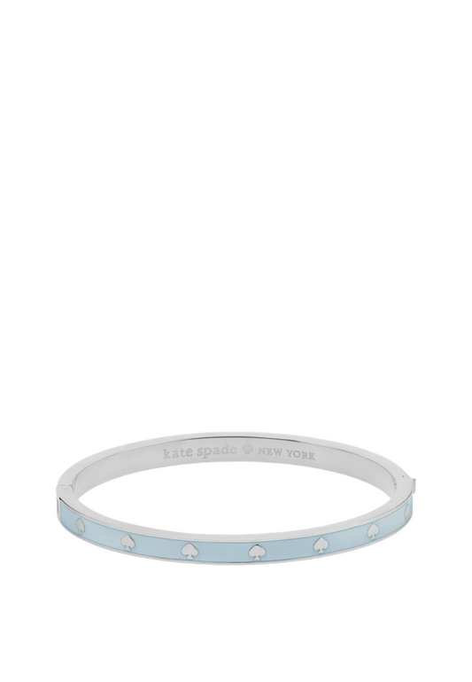 Spot The Spade Enamel Hinged Bangle Crisp Sky