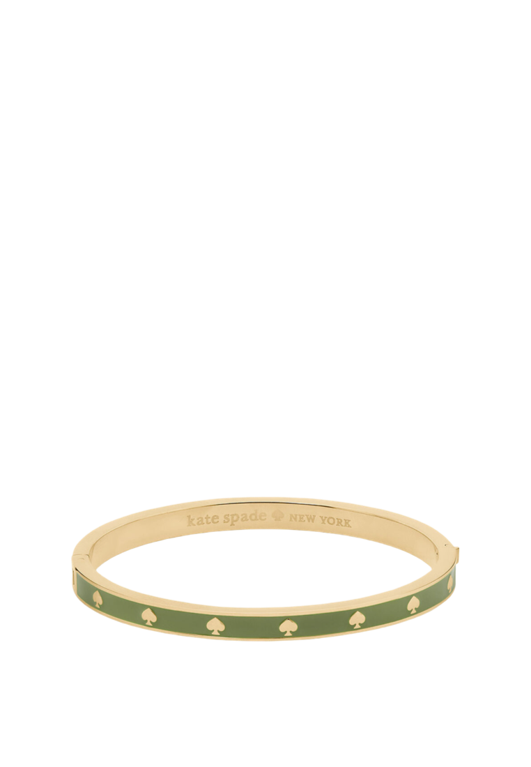 Spot The Spade Enamel Hinged Bangle Cedar Stand