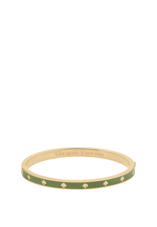 Spot The Spade Enamel Hinged Bangle Cedar Stand