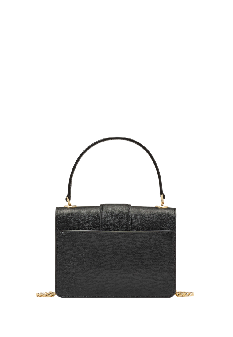 Phoebe Turnlock Mini Flap Crossbody Black