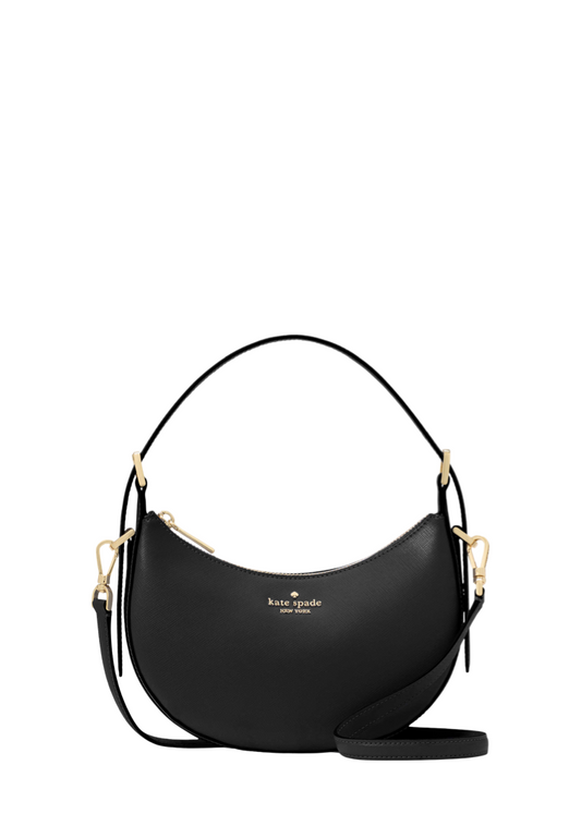 Nova Crescent Shoulder Bag Black