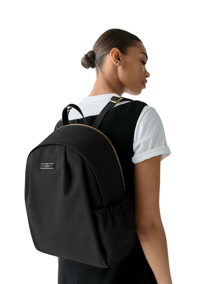 Carter Nylon Large Backpack Black