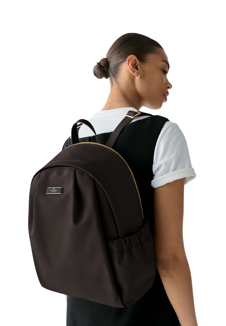 Carter Nylon Large Backpack Hot Fudge
