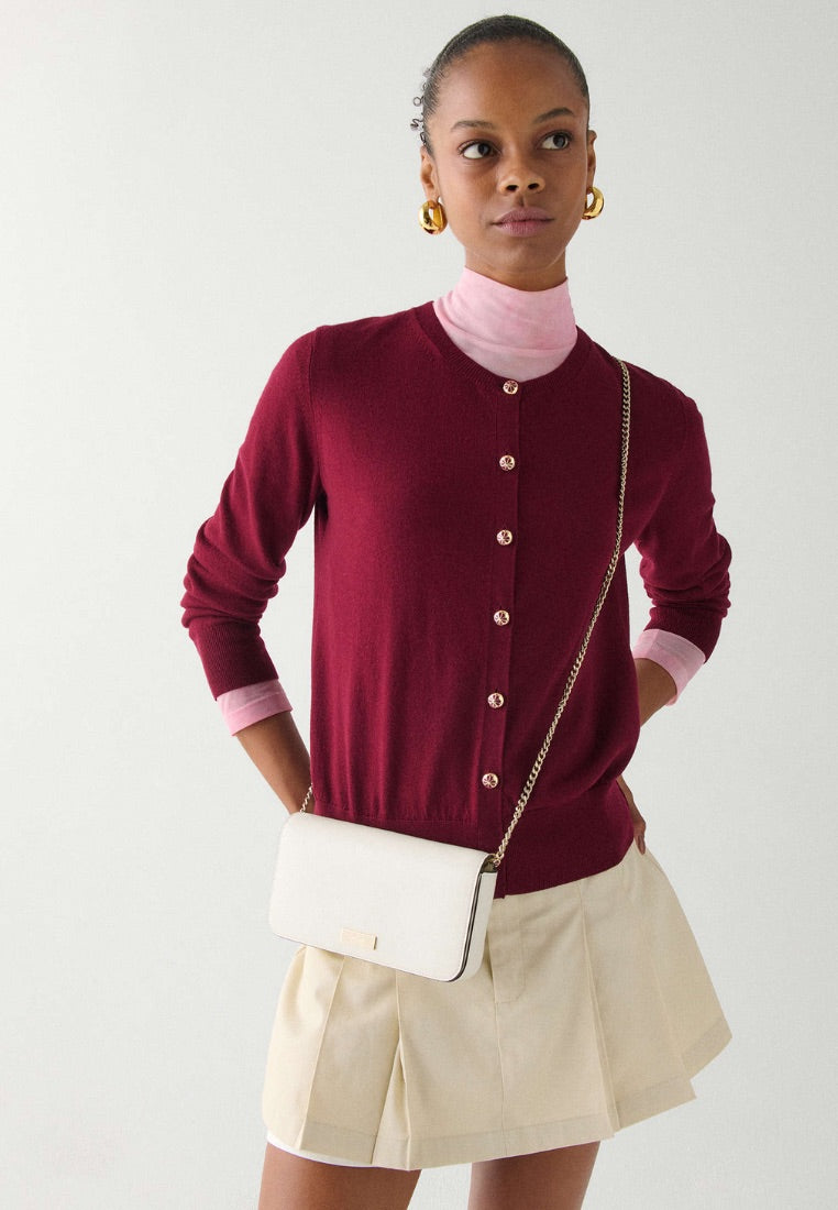 Bridget Crinkle Patent Mini Crossbody Meringue