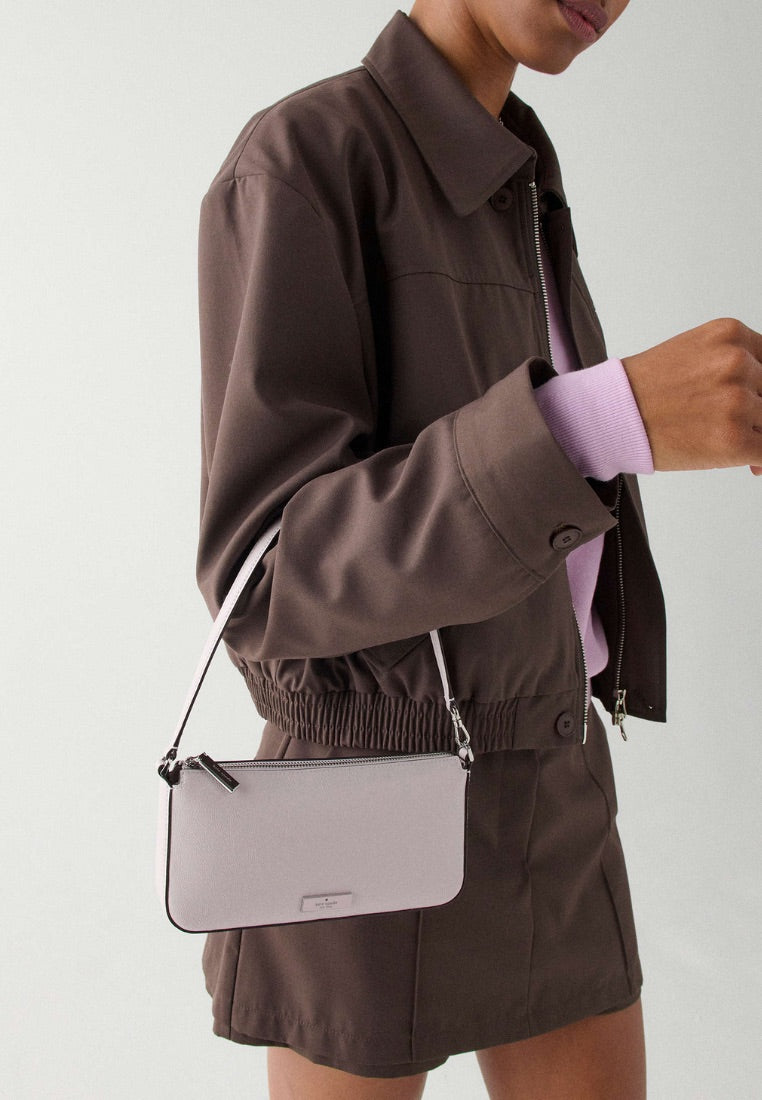 Bridget Crinkle Patent Convertible Wristlet Lilac Moonlight