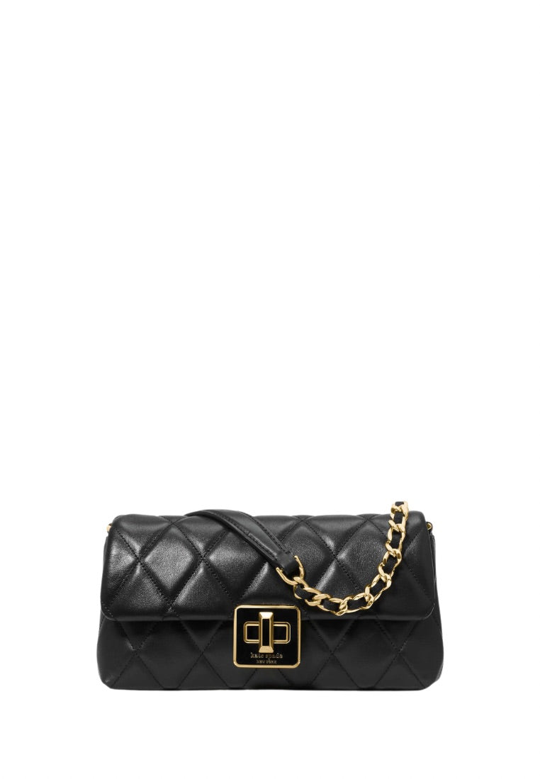 Carey Quilted Mini Crossbody Black