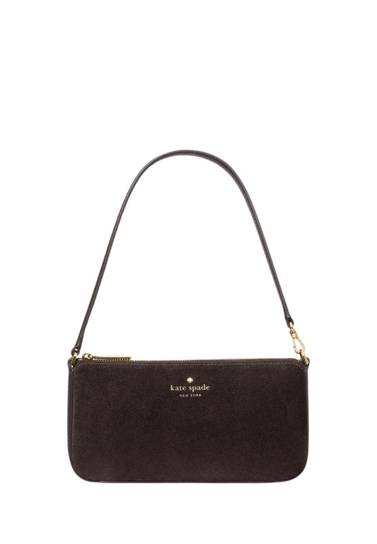 Gemini Suede Convertible Wristlet Hot Fudge