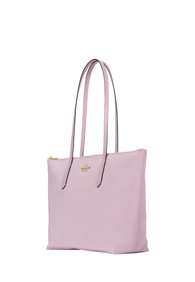 Kitt Nylon Medium Tote Lavender Smoke