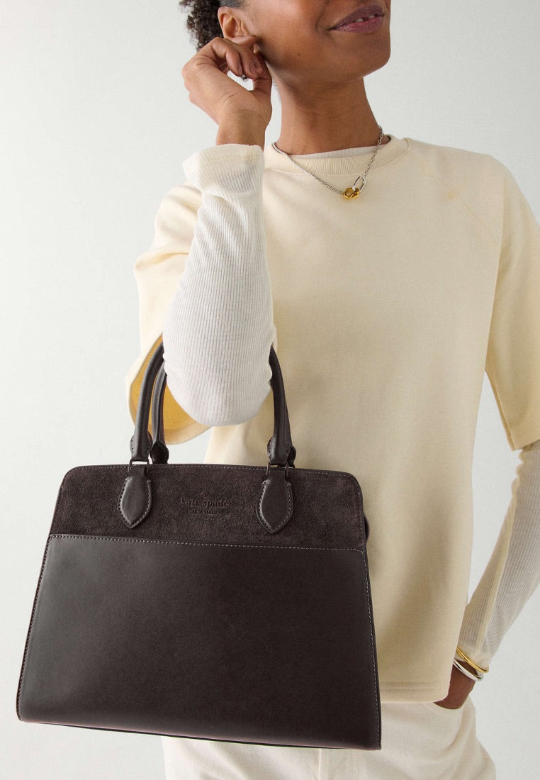 Madison Suede Medium Satchel