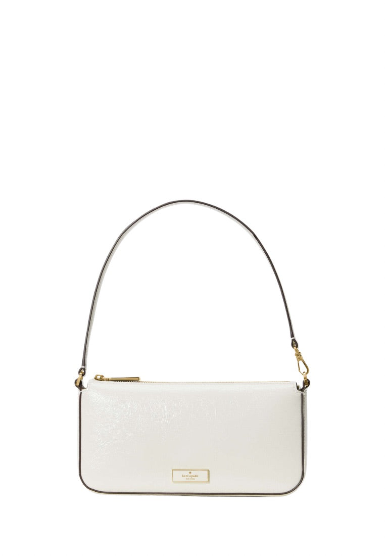 Bridget Crinkle Patent Convertible Wristlet Meringue