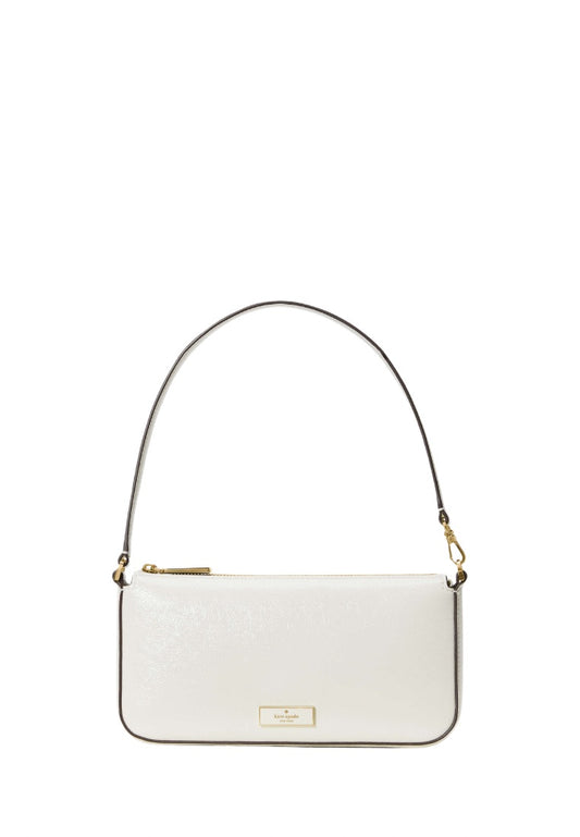 Bridget Crinkle Patent Convertible Wristlet Meringue