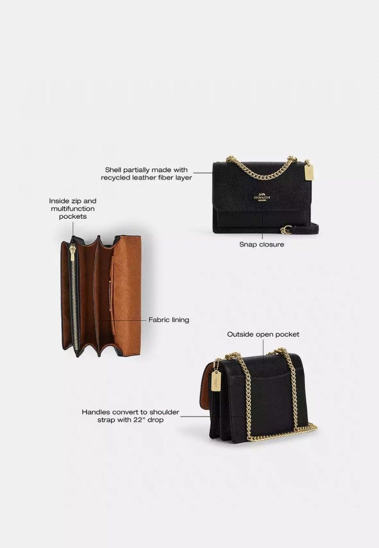 Mini Klare Crossbody Bag Gold Black
