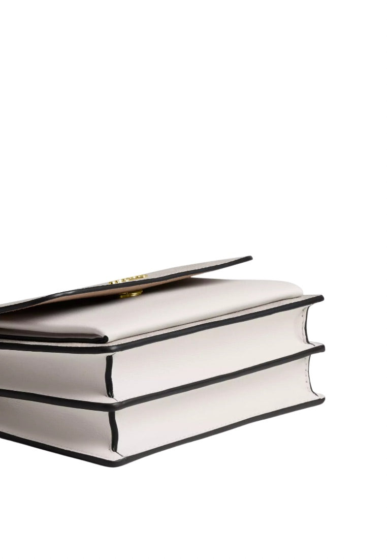 Mini Klare Crossbody Bag in Signature Canvas Gold Sand Chalk