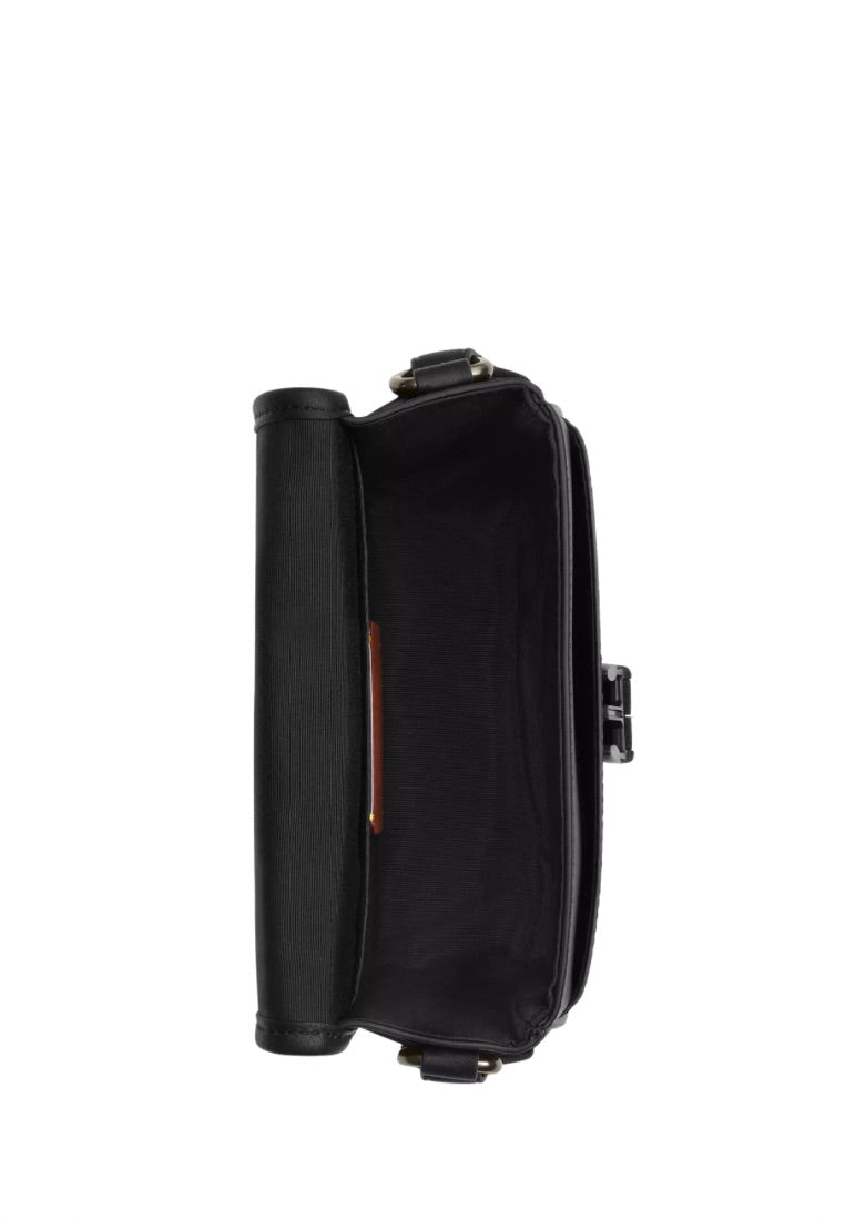 Racer Crossbody Bag in Signature Canvas Gunmetal Charcoal Black