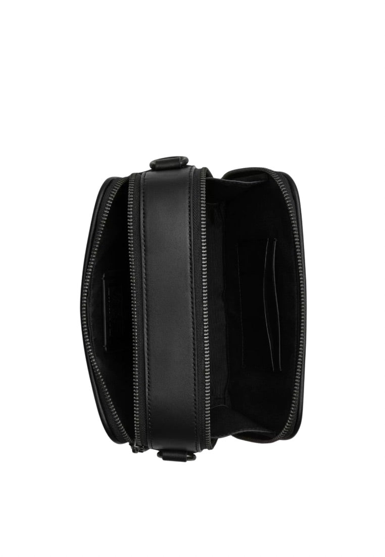 Wyatt Crossbody Bag in Signature Canvas Gunmetal Charcoal Black