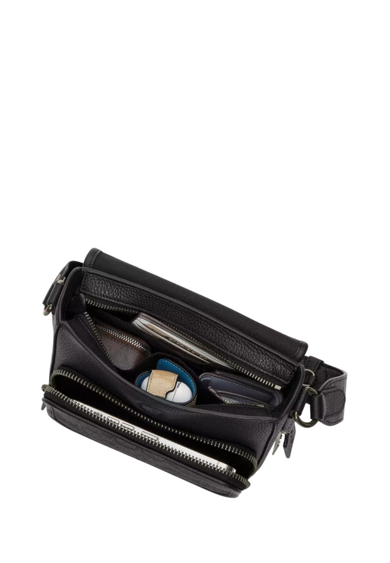 Sullivan Flap Crossbody Bag Gunmetal Black
