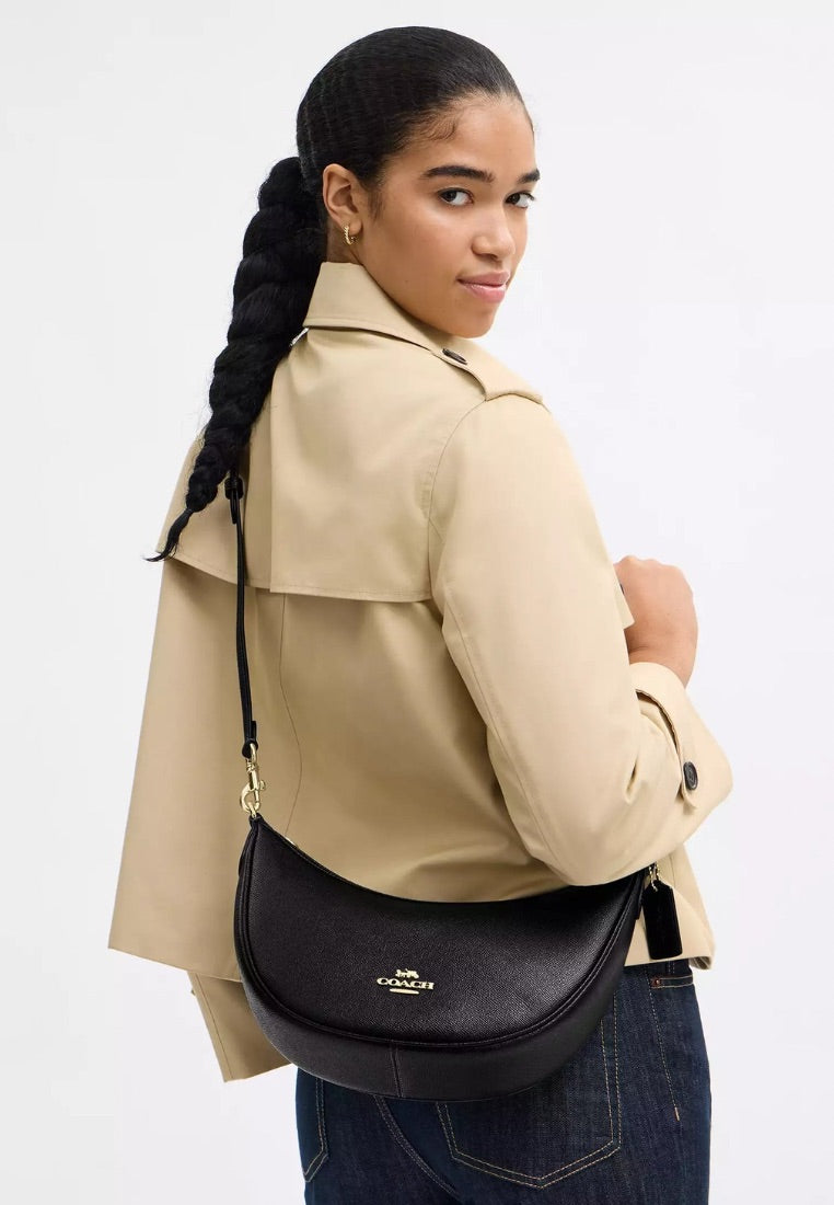 Aria Shoulder Bag Gold Black