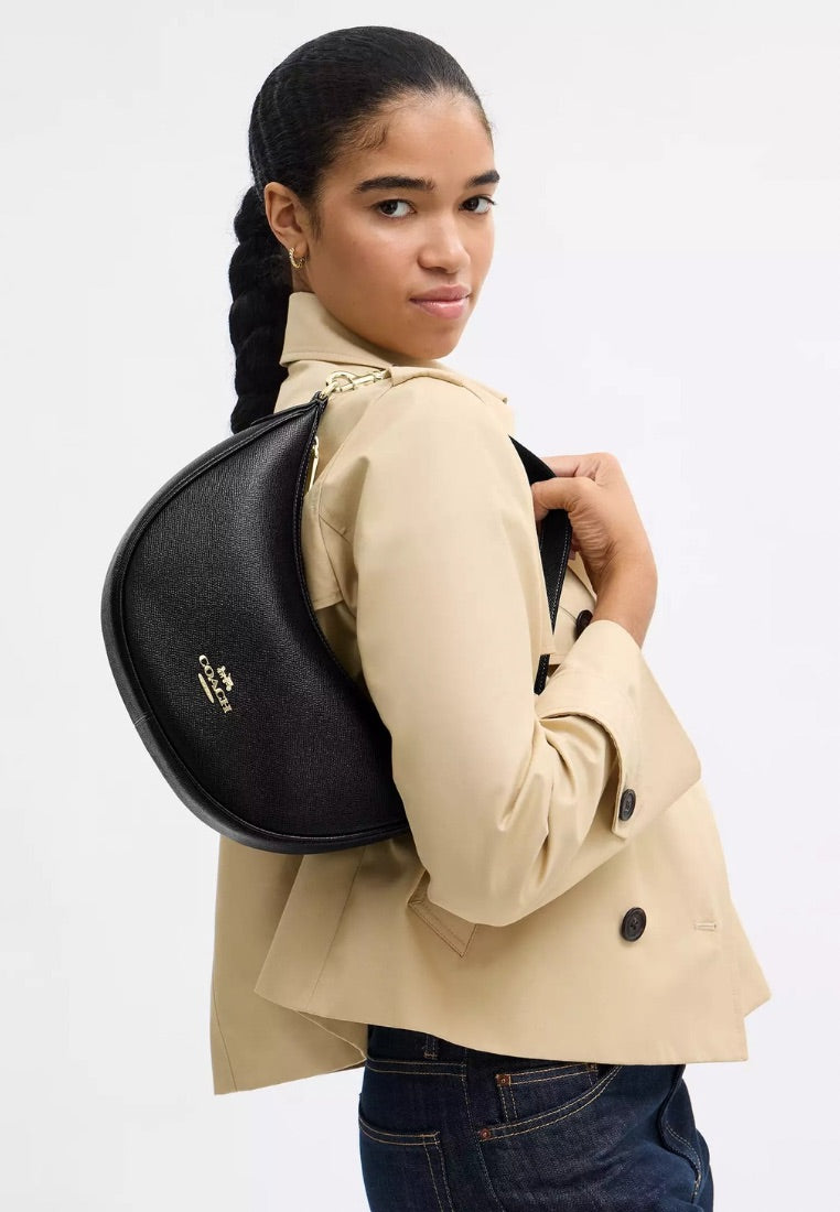 Aria Shoulder Bag Gold Black