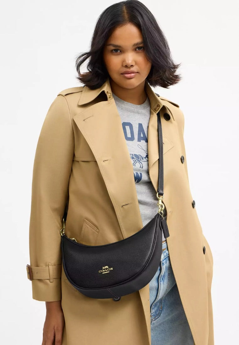 Aria Shoulder Bag Gold Black